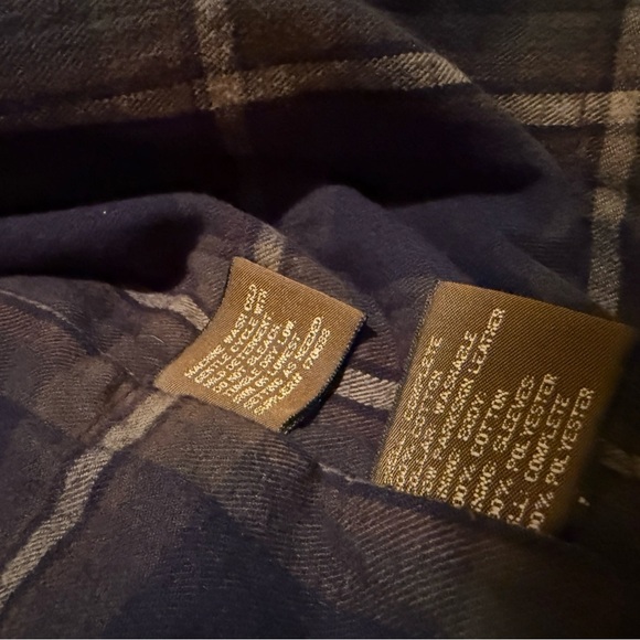 St Johns Bay Green Chore Barn Coat Jacket Flannel Lined Men’s Size XXL - Picture 5 of 16